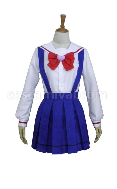 Sailor Moon Chibi Usa 블루 유니폼 Coaplay Dress 코스프레 의상 coscarnival