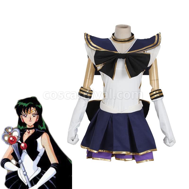 Sailor Moon Living Theatre Meiou Setsuna Sailor Pluto Cosplay Costume coscarnival