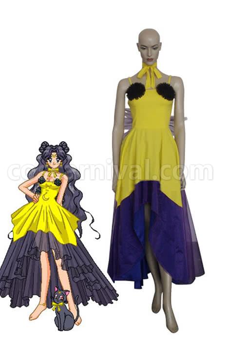 Sailor Moon Luna Human Form Halloween Clothing Cosplay Costume coscarnival