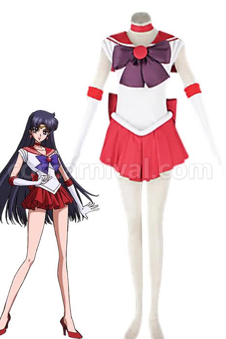 Sailor Moon Rei Hino Sailor Mars Fancy Dress Cosplay Costume coscarnival