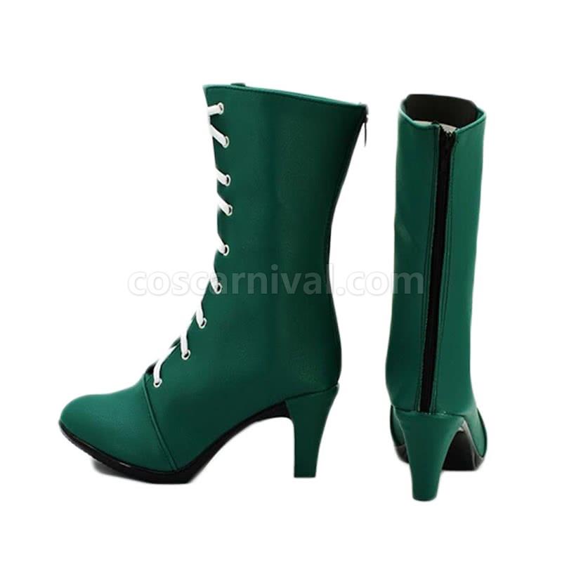 세일러 문 세일러 목성 키노 마코토 신발 그린 부츠 코스프레 의상 coscarnival