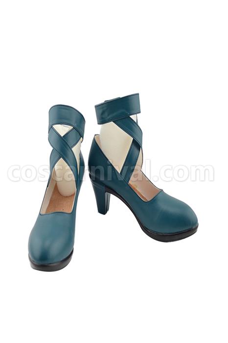 Sailor Moon Sailor Neptune Green Shoes Boots Cosplay Costume coscarnival