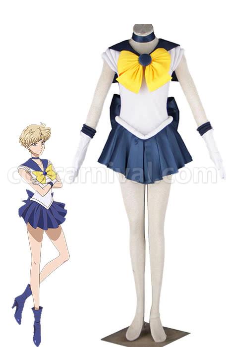 Sailor Moon Sailor Uranus Tenoh Haruka Fighting Uniform Cosplay Costume coscarnival