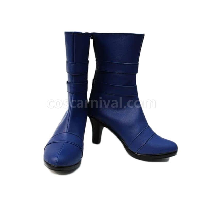 Sailor Moon Sailor Uranus Tenoh Haruka Shoes Blue Boots Cosplay Costume coscarnival