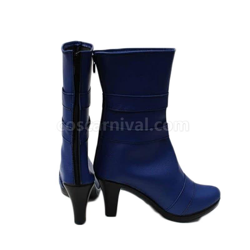 세일러 문 세일러 천왕성 Tenoh Haruka Shoes 블루 부츠 코스프레 의상 coscarnival