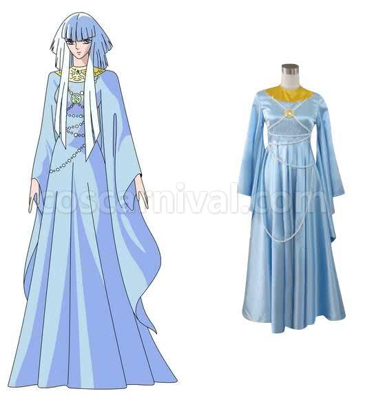 Saint Seiya Hilda Cosplay Costume coscarnival