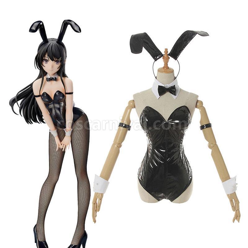 Seishun Buta Yarou wa Bunny Girl Senpai no Yume wo Minai Sakurajima Mai Bunny girl Cosplay Costume coscarnival