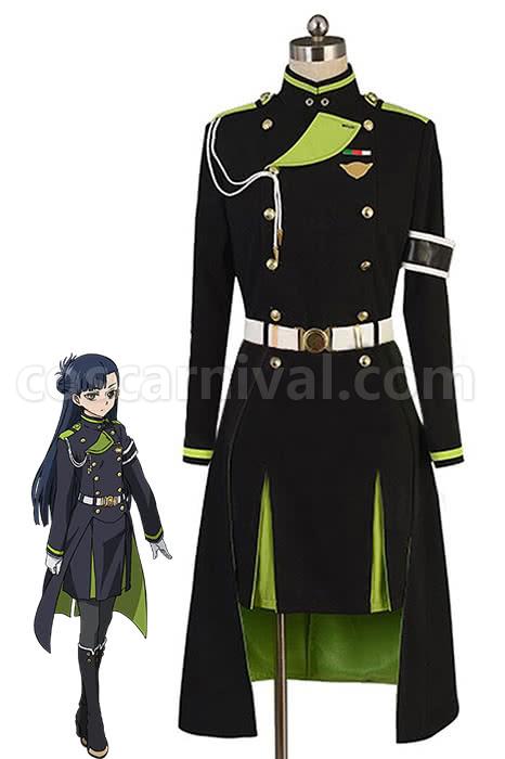 Seraph of the End Shigure Yukimi Uniform Cosplay Costume coscarnival
