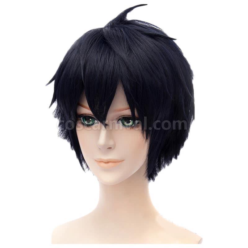 seraph of the end yuichiro hyakuya black short wig cosplay costumes