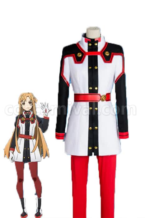 Sword Art Online Asuna Yuuki Red Cosplay Costume coscarnival