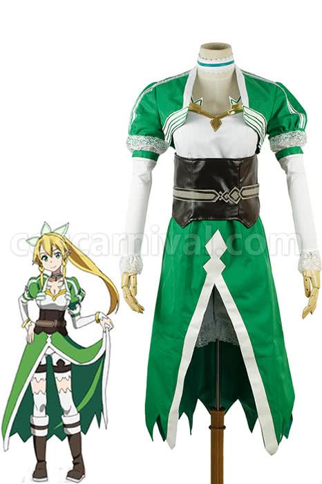 Sword Art Online Kirigaya Suguha Leafa Cosplay Costume coscarnival