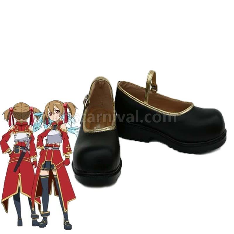 Sword Art Online SAO Cait Sith Silica Keiko Ayan Cosplay Shoes coscarnival