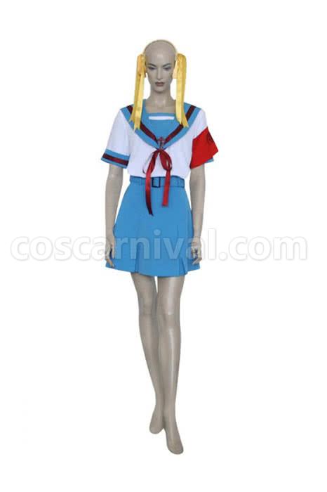 The Melancholy of Haruhi Suzumiya Asahina Mikuru Uniform Cosplay Costume coscarnival