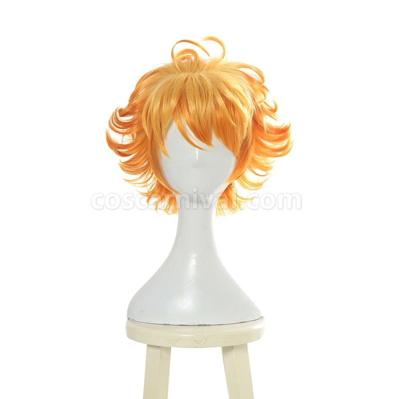The Promised Neverland Emma Blonde Curly Cosplay Costume coscarnival