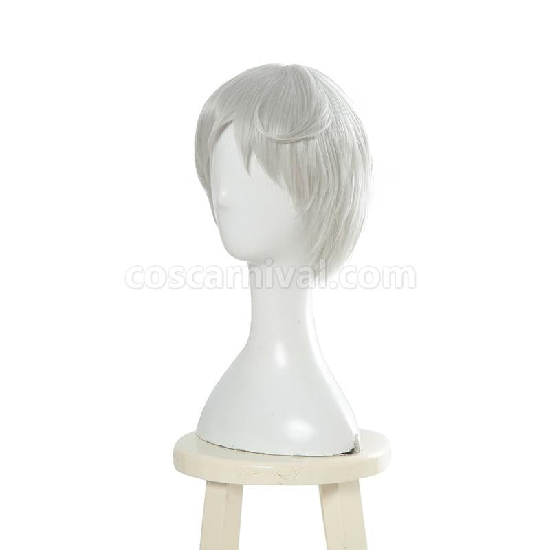 the promised neverland norman short gray wigs anime costumes