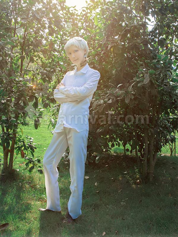 The Promised Neverland Norman Ray Cosplay Costume coscarnival