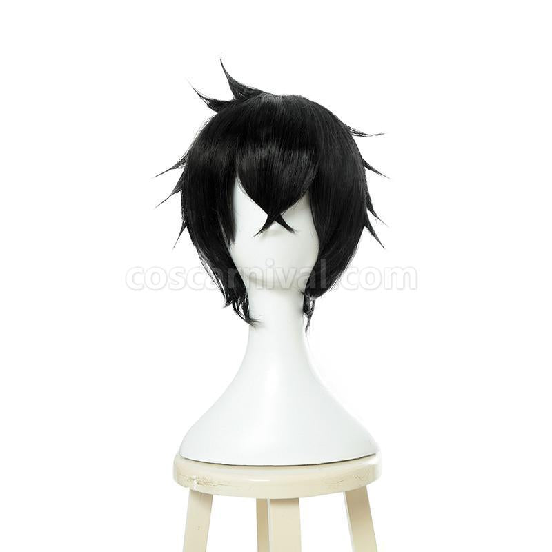 the rising of the shield hero naofumi iwatani black short wigs costumes