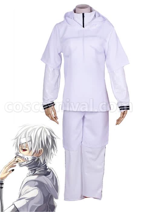Tokyo Ghoul Kaneki Ken White Turnouts Cosplay Costume coscarnival