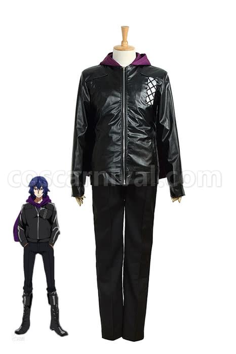 Tokyo Ghoul Kirishima Ayato Black PU Fancy Uniform Cosplay Costume coscarnival