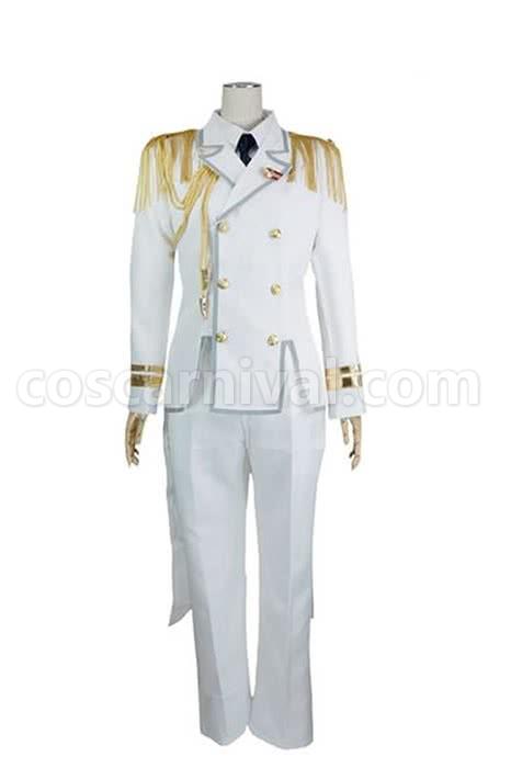 Uta No Prince-sama Shining All Star White Military Uniform Cosplay Costume coscarnival