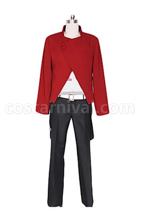 Uta No Prince Syo Kurusu Black Red Polyester Cosplay Costume coscarnival