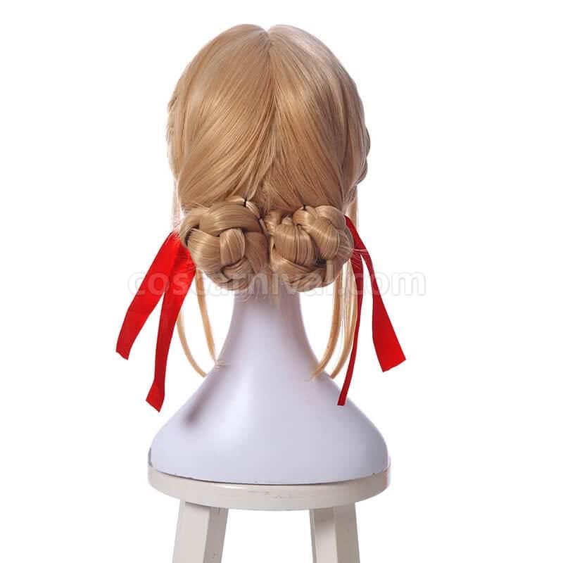 Violet Evergarden Violet Evergarden Synthetic Short Blonde Cosplay Costume  coscarnival