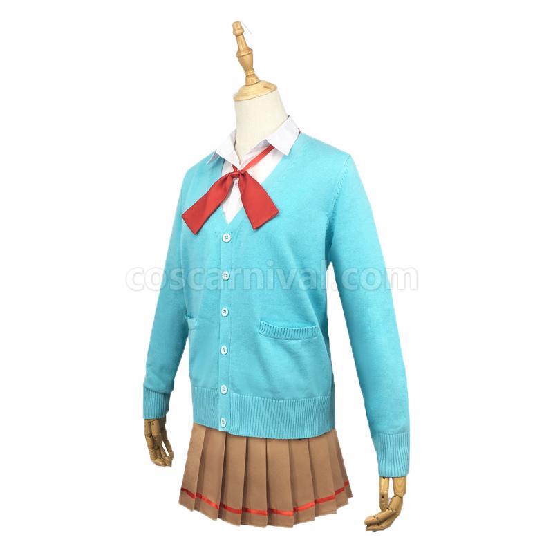 We Never Learn!: Bokuben Furuhashi Fumino Uniform Cosplay Costume, three-quarter view
