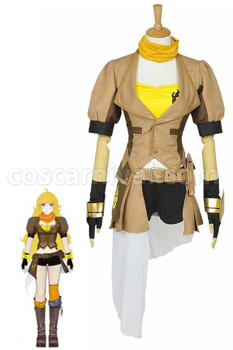 Yang Xiao Yellow Uniform Cosplay Costume coscarnival
