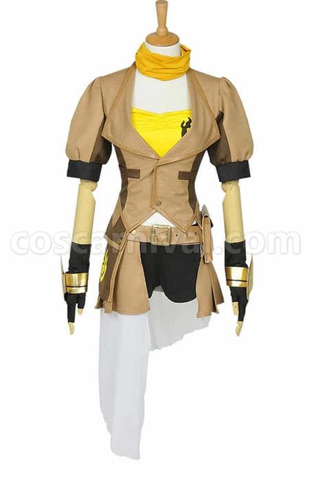 Yang Xiao Yellow Uniform Cosplay Costume
