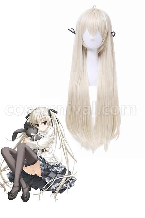 Yosuga no Sora Kasugano Sora Long Flaxen Synthetic Cosplay Costume  coscarnival