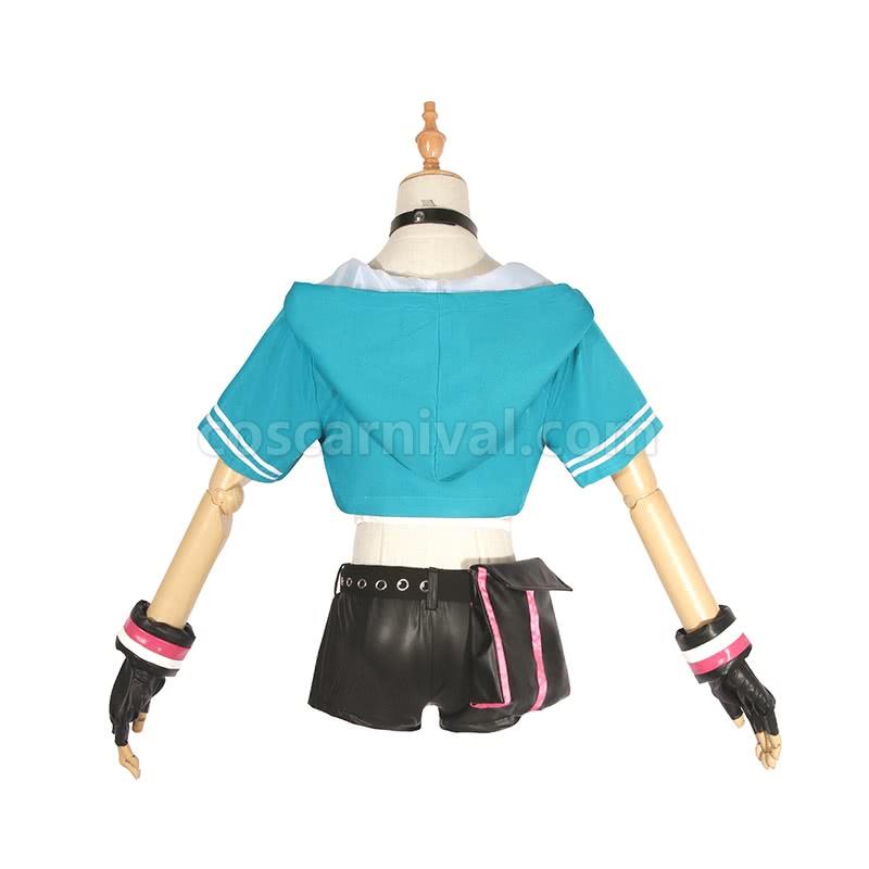 Kizuna AI cosplay costume from VTuber, back view