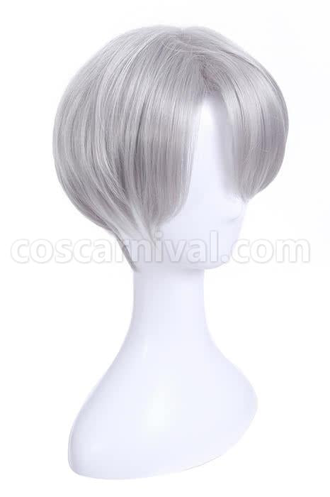 yuri on ice victor nikiforov wigs men short light gray wigs anime cosplay costumes