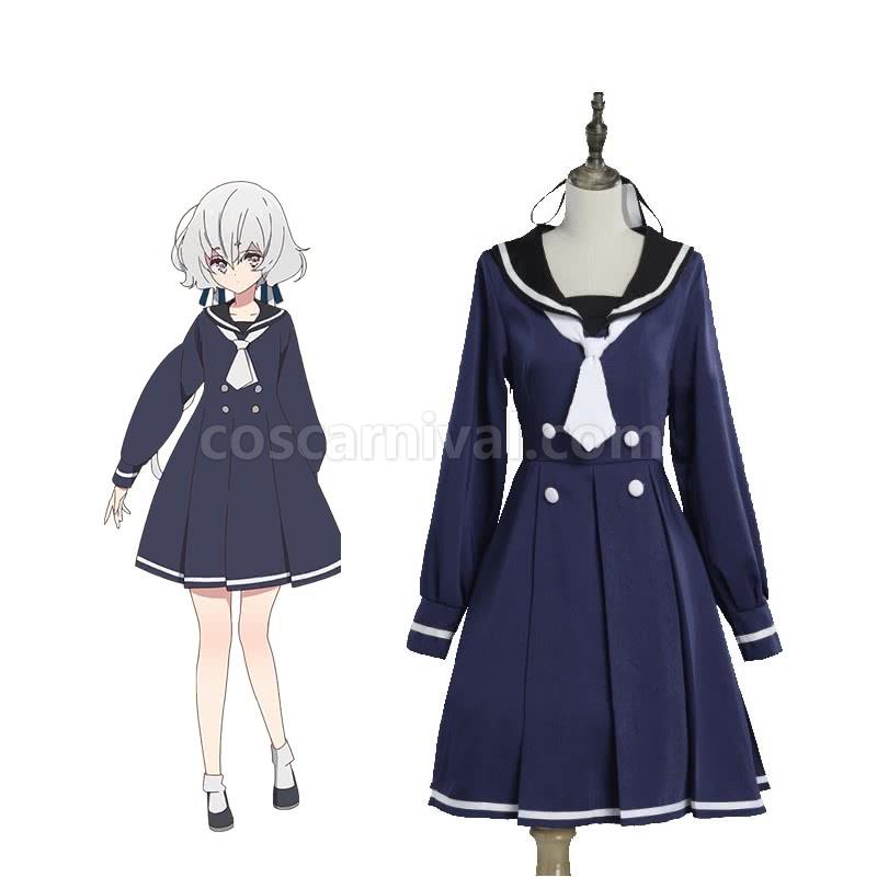 ZOMBIE LAND SAGA Konno Junko Uniform Dress Cosplay Costume coscarnival