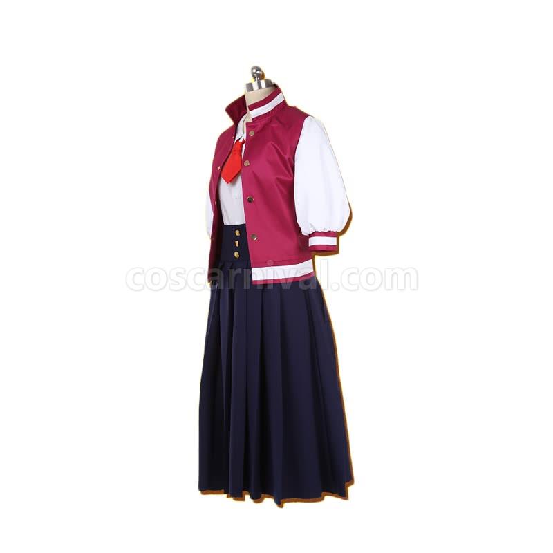 ZOMBIE LAND SAGA Nikaido Saki Full Sets Cosplay Costume, side view