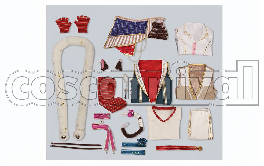 Princes and the Kingdom of Dreams Cheshire Cat SP Sun Awakening Cosplay cosplay costume from 100 Sleeping, set view