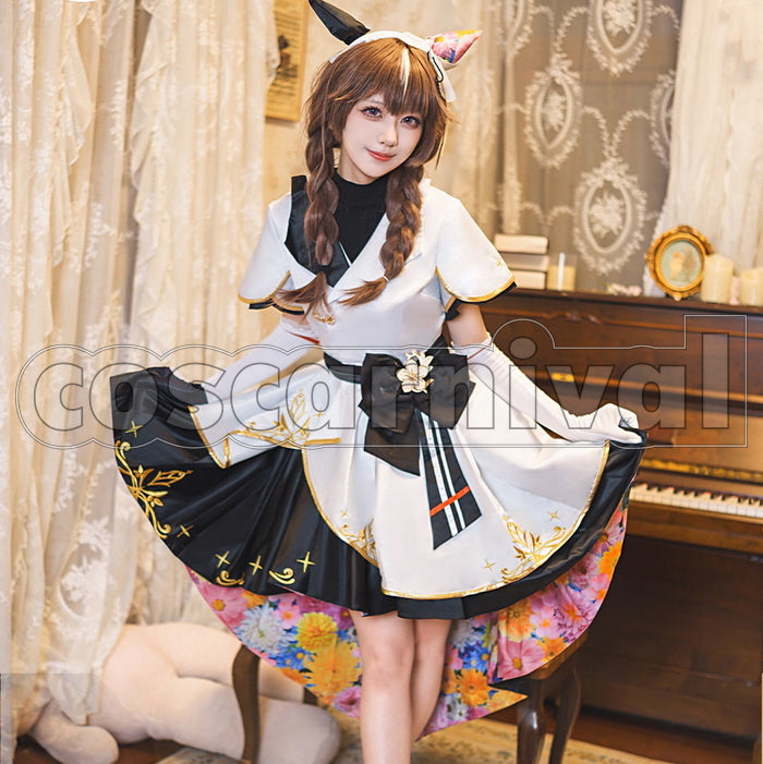 Umamusume: Pretty Derby Kira Kira Kira Kinfa Battle Outfit Anime Cosplay Outfit