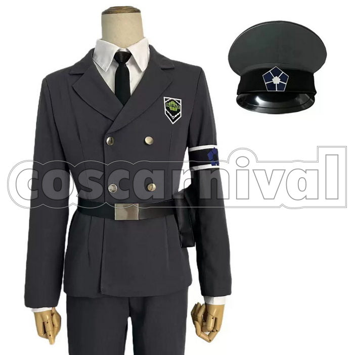 BLUE LOCK Rin Itoshi Hyoma Chigiri Meguru Bachira Reo Mikage Security Uniform Cosplay Costume