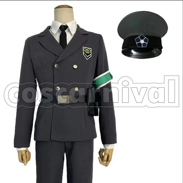 BLUE LOCK Rin Itoshi Hyoma Chigiri Meguru Bachira Reo Mikage Security Uniform Cosplay Costume