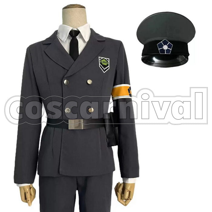 BLUE LOCK Rin Itoshi Hyoma Chigiri Meguru Bachira Reo Mikage Security Uniform Cosplay Costume