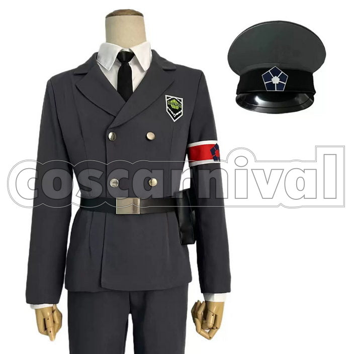 BLUE LOCK Rin Itoshi Hyoma Chigiri Meguru Bachira Reo Mikage Security Uniform Cosplay Costume