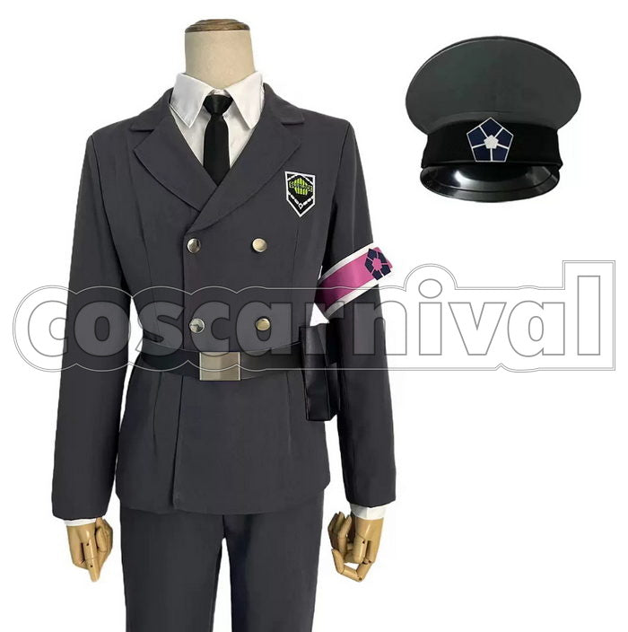 BLUE LOCK Rin Itoshi Hyoma Chigiri Meguru Bachira Reo Mikage Security Uniform Cosplay Costume