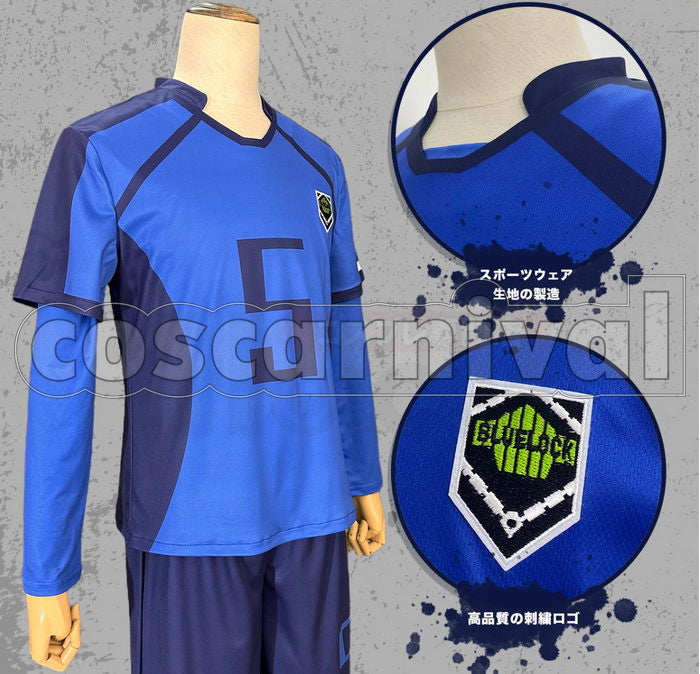 BLUE LOCK Meguru Bachira Yoichi Isagi Seishiro Nagi Hyoma Chigiri Full Group Cosplay Costume