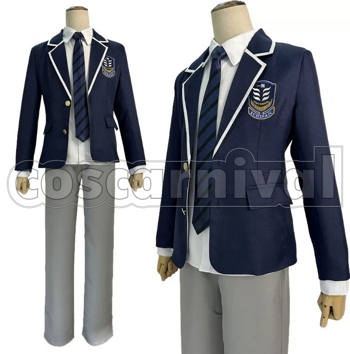 BLUE LOCK Yoichi Isagi High School Uniform Cosplay Costume