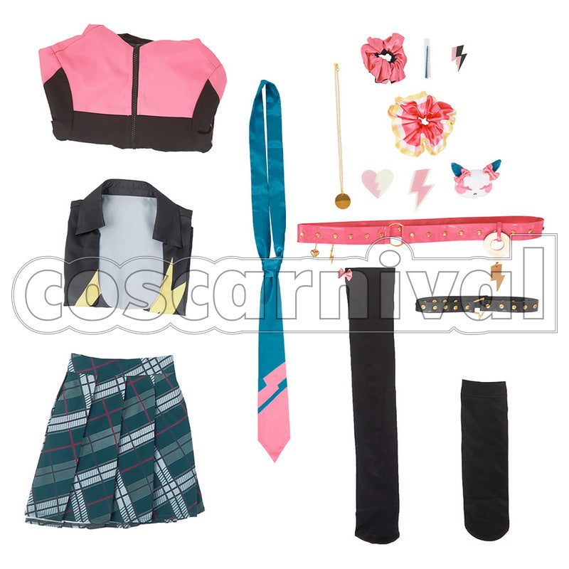 NIJISANJI Virtual Outfit Vtuber Meloco Kyoran Torahime Cosplay Costume