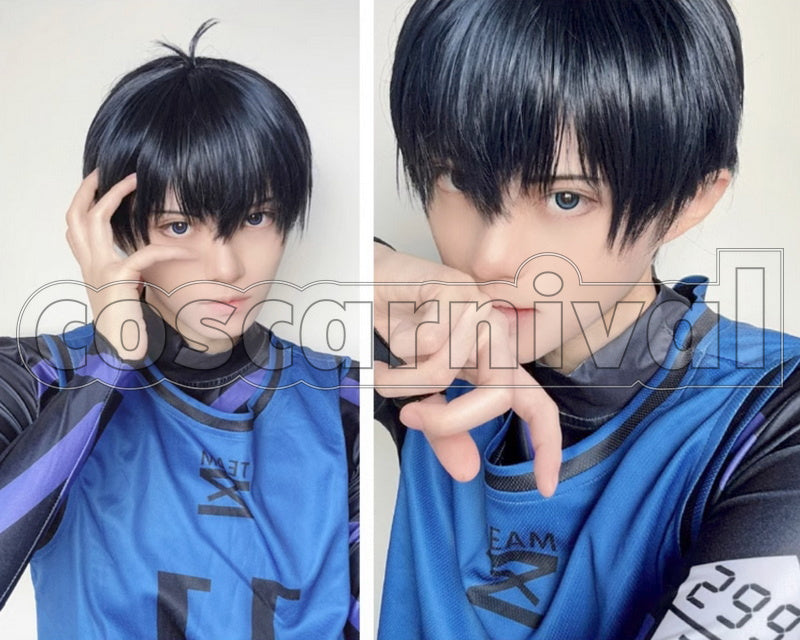 BLUE LOCK Yoichi Isagi Meguru Bachira Hyoma Chigiri Blue Sportswear Cosplay Costume