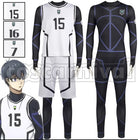 BLUE LOCK Yoichi Isagi Meguru Bachira White Sportswear Cosplay Costume