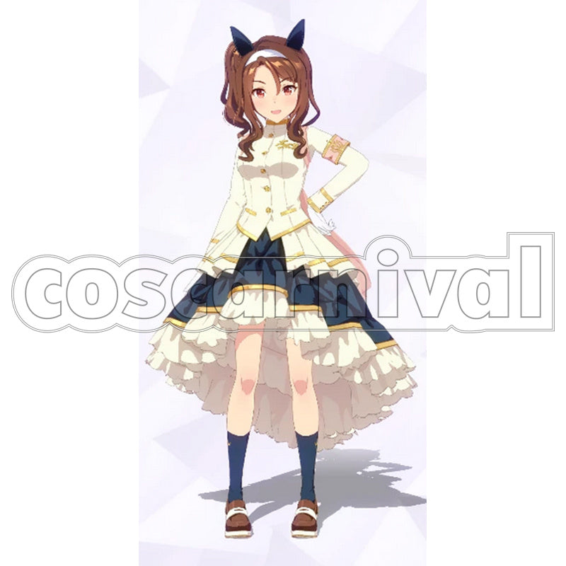 Umamusume: Pretty Derby King Halo White and Noble Encouragement Outfit Cosplay Outfit