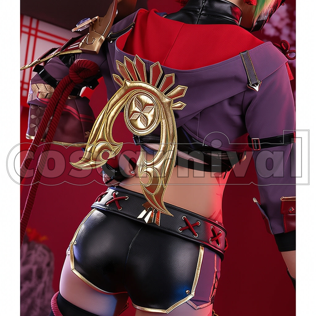 Genshin Impact Kuki Shinobu Cosplay Costume