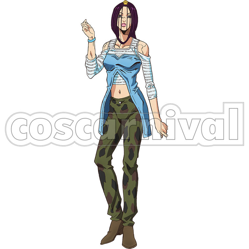 JoJo's Bizarre Adventure Part6 Stone Ocean Miraschon Cosplay Costume