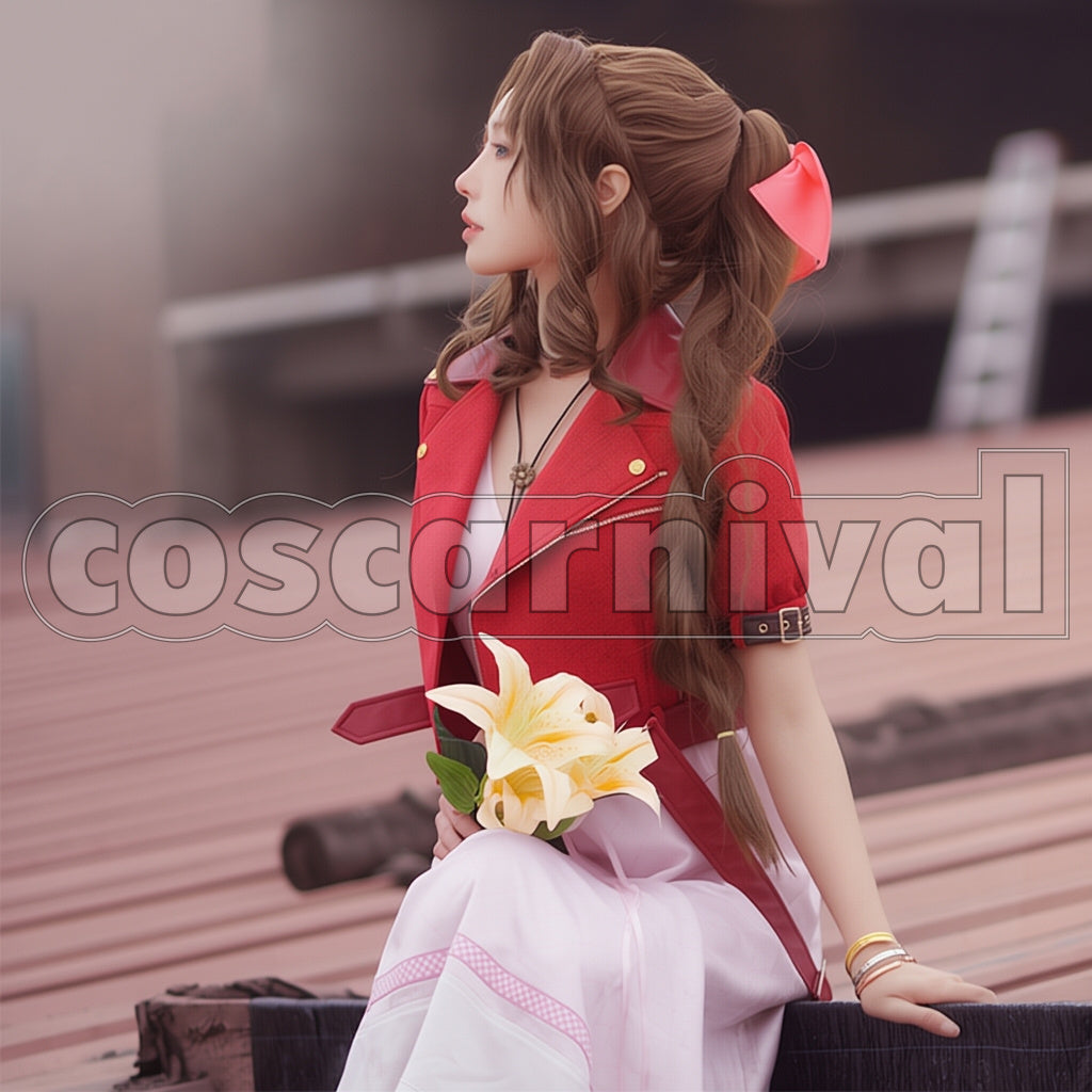 FINAL FANTASY VII REMAKE Aerith Gainsborough Cosplay Costume